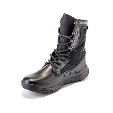 Imagem de Botas De Trabalho Masculinas, Botas Táticas Antiderrapantes Industriais Sapato De Caminhada À Prova D'água Para Táticas, Militares, Pendulares, Caminhadas, Off-road(46 EU)