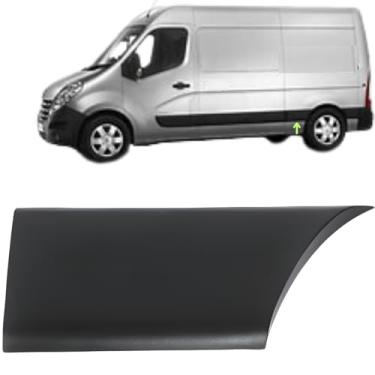 Imagem de Friso Lateral Traseiro Master L2h2 Ano: 2014 à 2023/Lado Esquerdo/Antes da Roda Traseira/490mm. - O melhor Custo e Beneficio! VER FOTOS