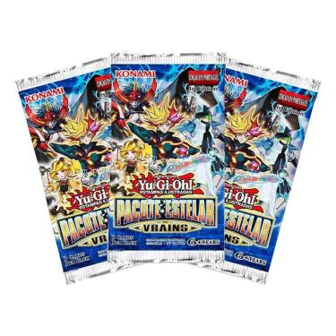 Imagem de Cards Yugioh Boosters Pacote Estelar Vrains Portugues 20 Un