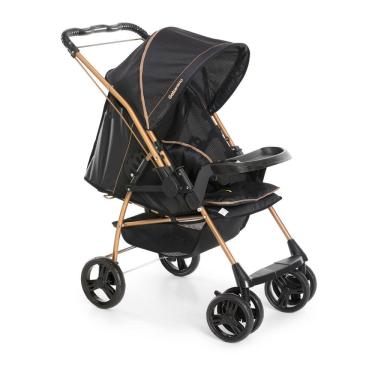 Imagem de Carrinho de Bebê Galzerano Milano Reversível III 1018 Preto Golden