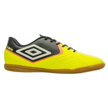 Imagem de Chuteira Futsal Umbro Score, Cabedal Sintético, Solado Borracha Stealth, Fechamento Cadarço, Forro Mesh (Verde e Preto, BR, Adulto, Numérico, 40)
