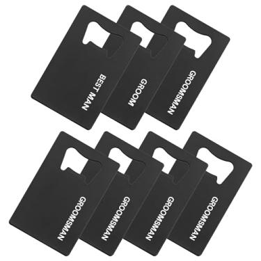 Imagem de TEAM GROOM Lembranças de despedida de solteiro 11 peças abridor de garrafas de cartão de crédito padrinhos proposta presentes padrinhos abridor de garrafas (WD-B)