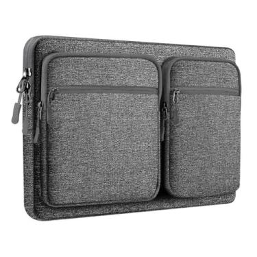 Imagem de Hseok Capa para laptop de 15, 6,1 e 16 polegadas, com 5 bolsos, compatível com MacBook Pro de 16 polegadas, 2025-2019, M4, M3, M2, M1, Mac de 15,4 polegadas e a maioria dos notebooks de 15-16