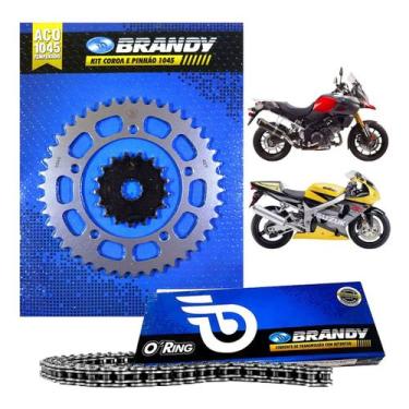 Imagem de Kit Relação Completo 525x120l Suzuki Dl 1000 V-strom 14 A 16 - Brandy