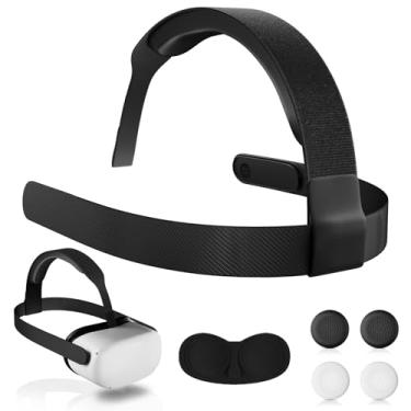 Imagem de DUXICEPIN Substituição De Joystick Para Controles Quest 2, Acessórios Realidade Virtual Meta Controller (Pacote Com 2)