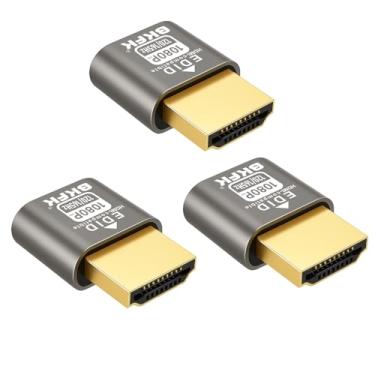 Imagem de Plugue fictício hdmi 4K - adaptador de exibição para HDMI, janela virtual Luna Display para emulador doméstico - Dummy, displayport Headless dummie dongle1080P 120Hz (1920X1080@120/165HZ-HDR-3P)