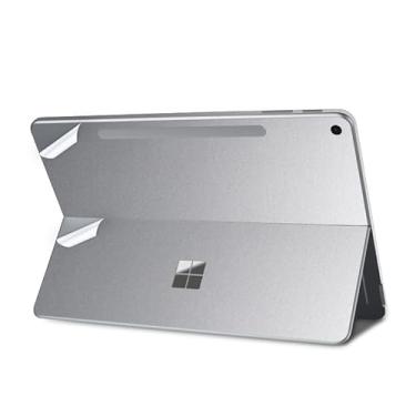 Imagem de IMMOENUC Adesivo de tablet para Microsoft Surface Pro 2025 de 12 polegadas com película protetora de vinil antiarranhões, capa para laptop resistente à abrasão (prata)