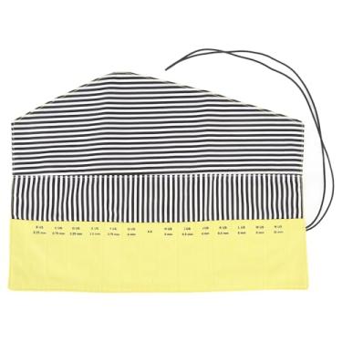 Imagem de Haofy Bolsa Organizadora de Gancho de crochê Compacta Leve, Acesso Fácil, Organizado, Durável, Adequado para Casa ou Viagens, Feita de Bolsa de crochê de Pano de Oxford, Portátil, para (Amarelo)