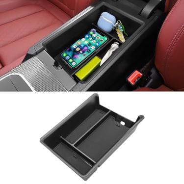 Imagem de Jaronx Organizador de console central BMW para 3 séries G20 2019-2024/4 séries G22 i4 G26 2021-2024, para BMW Série 3 2019-2024, i4/4 Series Caixa de armazenamento de console 2021-2024