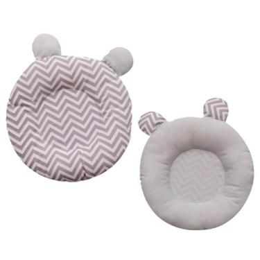 Imagem de Travesseiro Anatômico Redondo Unissex para Recém Nascido para Bebê Men