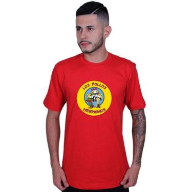 Imagem de Camiseta Unissex Algodão Los Pollos Hermanos Breaking Bad - LAFRE, Ver