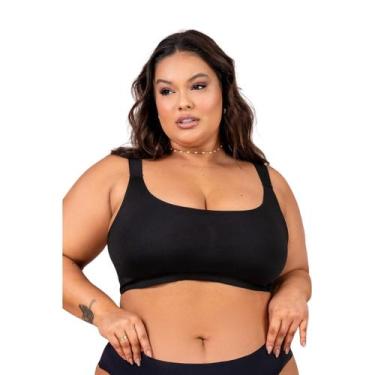 Imagem de Sutia Top Feminino Sense Conforto Com Sustentacao E Corte A Laser Sem 