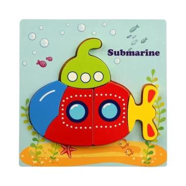 Imagem de Quebra-cabeças Educativos 3D De Madeira Para Crianças, Brinquedos De D