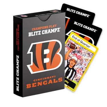 Imagem de Blitz Champz Cincinnati Bengals Card Game | Football Card Game (Ages 7+) | Fun Family Game | Party Game | Gifts for Football Fans | Card Game for Kids | Card Game for Adults (Cincinnati Bengals)