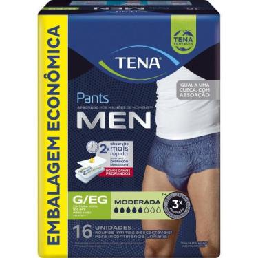 Imagem de Roupa Íntima Descartável Tena Pants Men Tamanho G/EG com 16 Unidades