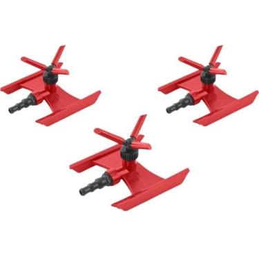 Imagem de Irrigador giratório tipo esqui NOVE54 Kit 3 pçs Horta/Jardim