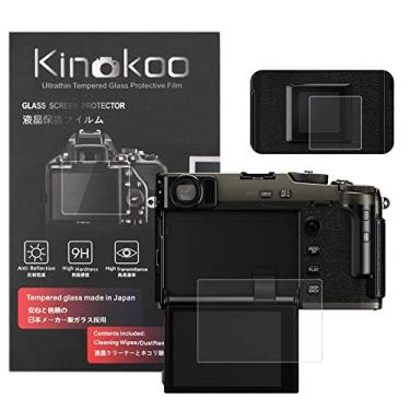 Imagem de kinokoo Película macia para Fuji X-Pro3 filme de alta definição FUJIFILM XPRO3 protetor de tela sem bolhas/antiarranhões com protetor de tela superior (pacote com 2)