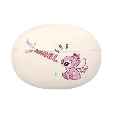 Imagem de Fones De Ouvido Bluetooth Stitch Angel Disney Som HiFi Sem Fio Redução