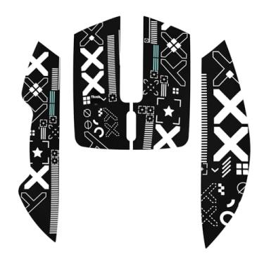 Imagem de Adesivos para Attack Shark X11 Grip Tape Antiderrapantes para Mouse Gamer, Preto, Material Resistente ao Desgaste, Absorvente de Suor, Proteção Anti-riscos