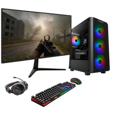 Imagem de PC Gamer Completo BluePC FRAG, AMD Ryzen 7 5700X, Radeon RX 580 8GB, B