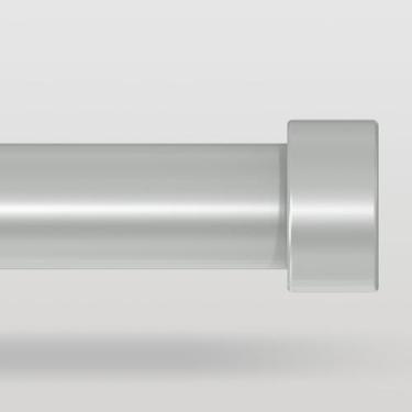 Imagem de Varão de cortina VOIIY Silver 122-213 cm com acabamentos de estilo mod