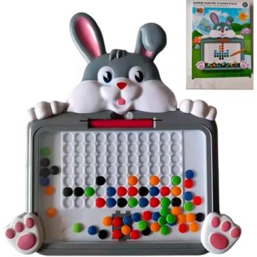 Imagem de Placa De Pintura Magnética Infantil Diversão Criativa E Educativa Contas Coloridas Estimule Imaginação E A Criatividade Das Crianças Com A Placa De Pintura Magnética Infantil