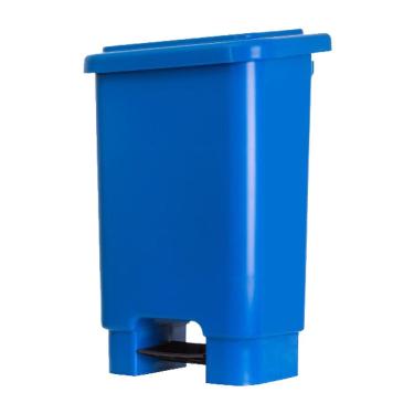 Imagem de Lixeira Plastica 100L Com Pedal Azul