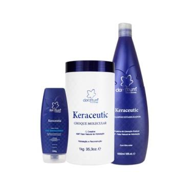 Imagem de Kit Máscara de Hidratação e Reconstrução de 1kg, Shampoo de 1l, Leave-in 230 ml