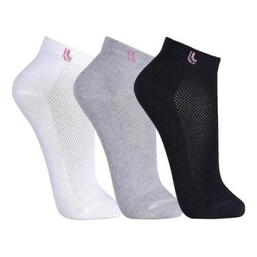 Imagem de Kit 6 Pares Meia Lupo Feminino Cano Curto Sport Algodão 3226, P - 33 a