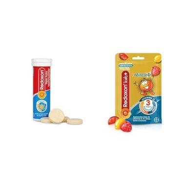 Imagem de Redoxon Kit Vitamina Tripla Ação 10 Comprimidos e Kids Mix de Frutas 25 Gomas