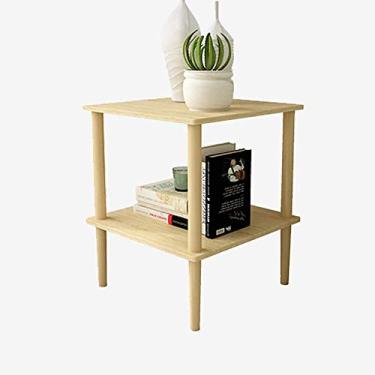 Imagem de Mesa de centro para casa de renovação, mesa de sofá, mesa de canto para lanche, mesa de laptop, mesa de cabeceira quadrada para sala de estar, quarto, varanda, família e escritório, sofá, mesa lateral