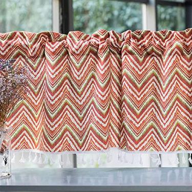 Imagem de Cortina de cozinha curta algodão linho cortina de café pequena para tratamento de janelas, cortinas de nível curto cortina de bistrô estilo rural, cortina para decoração de porão de d