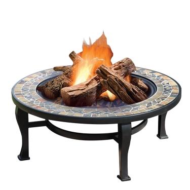 Imagem de Lareira externa para jardim, lareira a lenha, lareira portátil para aquecimento externo, para cozinhar ao ar livre e fogueira (cor: Kit-1) (Kit 2)