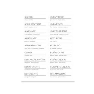 Imagem de Etiquetas Adesivas Para Lavanderia Branco Fechado - Ou