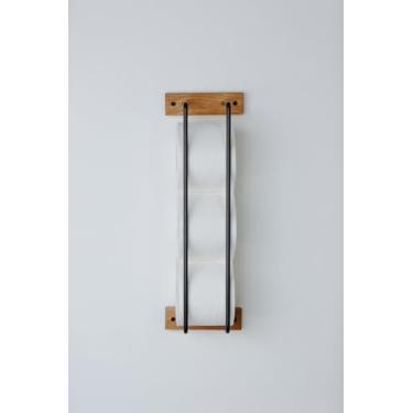 Imagem de Suporte de parede para papel higiênico, papel higiênico halter, armazenamento de papel higiênico, suporte de rolo higiênico, papel higiênico Aufbewahrung aus Holz