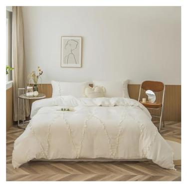 Imagem de Conjunto de capa de edredom de 3 peças, conjunto de edredom de algodão para lavagem de fronhas (1 Queen)