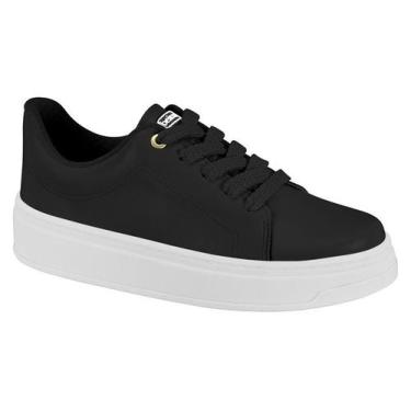 Imagem de Tênis Feminino Beira Rio Casual Flatform Plataforma Conforto -, Preto,