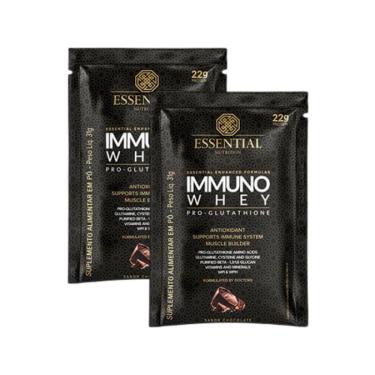 Imagem de Kit 2X: Immuno Whey Cacao Sachê Essential Nutrition 31g