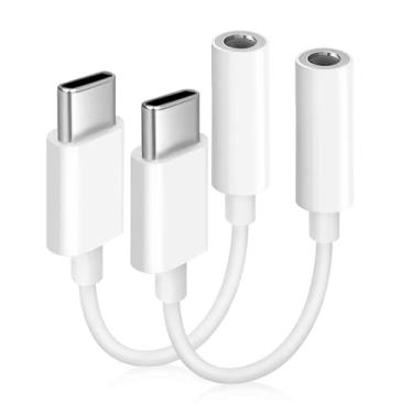 Imagem de Untvie Adaptador USB C para conector de fone de ouvido de 3,5 mm, cabo dongle de áudio auxiliar tipo C compatível com iPhone 16/15 Series/iPad Pro, MacBook, Samsung Galaxy S25/S24/S23 Ultra, Note