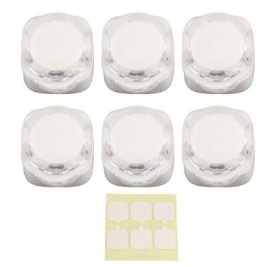 Imagem de Pilipane Organizador de cabos magnéticos, pacote com 6, clipe de suporte magnético forte com fita adesiva acrílica para mesa, carro, parede, celular, cabos USB HDMI, sistema de gerenciamento de cabos