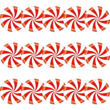 Imagem de MoDooris Bordas de quadro de avisos Candyland vermelho e branco de 25 m