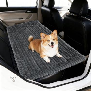 Imagem de VSIWB Capa de assento de carro para assento traseiro adequada para extensores de banco traseiro, tapete de cama de cachorro para carro, macio, antiderrapante, lavável, protetor de assento para animais