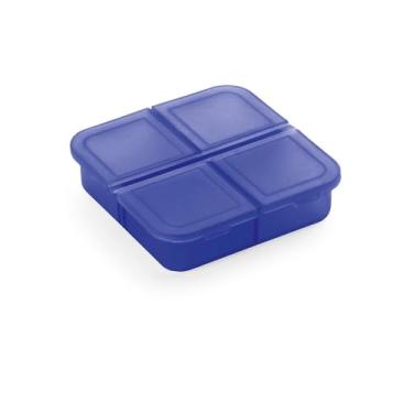 Imagem de Porta Comprimidos Portátil - Estojo Organizador para Remédios e Pílulas com Fecho Seguro(10,Azul)