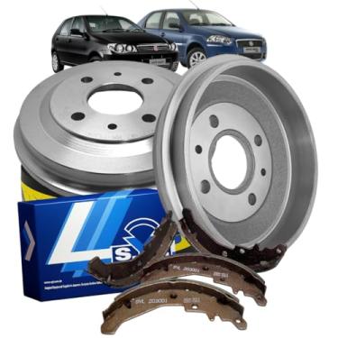 Imagem de Kit Tambores e Sapatas de Freio Traseiro Compatível com Palio Siena 1.0 1.3 1.4 1.6 1996-2011