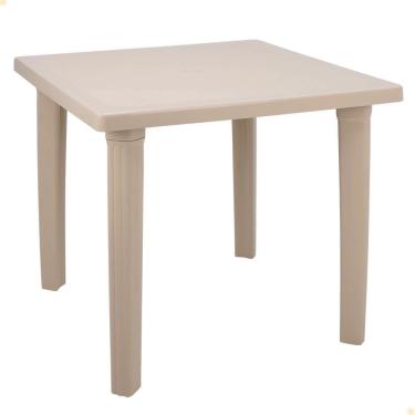 Imagem de Mesa Tramontina Sancho 80 x 80 cm em Polipropileno Areia 92313/120