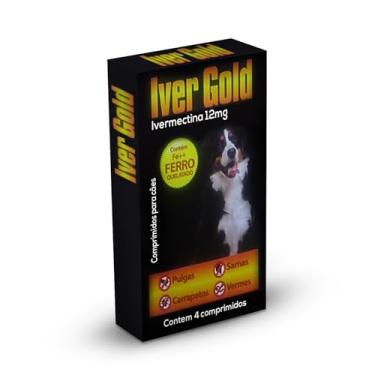 Imagem de Anti Vermes, Carrapatos, Pulgas E Sarnas Para Cães Mastigáveis 12mg 04comprimdos