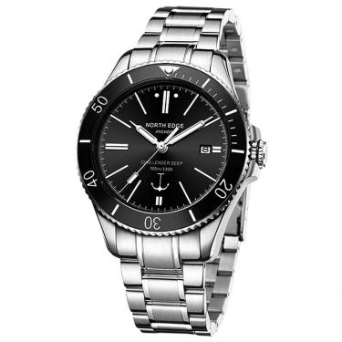 Imagem de Relógio De Pulso Mecânico Masculino Anchor Automatico Impermeavel 100m à Prova Dagua Preto