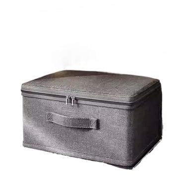 Imagem de Caixa Organizadora, Caixa de Armazenamento Dobrável Bolsa de Armazenamento Multifuncional com Zíper à Prova de Mofo(M,3pcs)