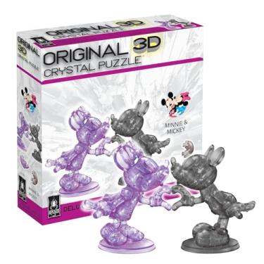 Imagem de Bepuzzled Quebra-Cabeça De Cristal 3D Original Deluxe Da Disney Minnie E Mickey Mouse Heart Bepuzzled, Quebra-Cabeças Para Colecionadores A Partir 12 Anos