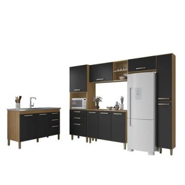 Imagem de Cozinha Completa Luana Modulada 6 Peças com Pia s/Tampo - EdeCasaMovei